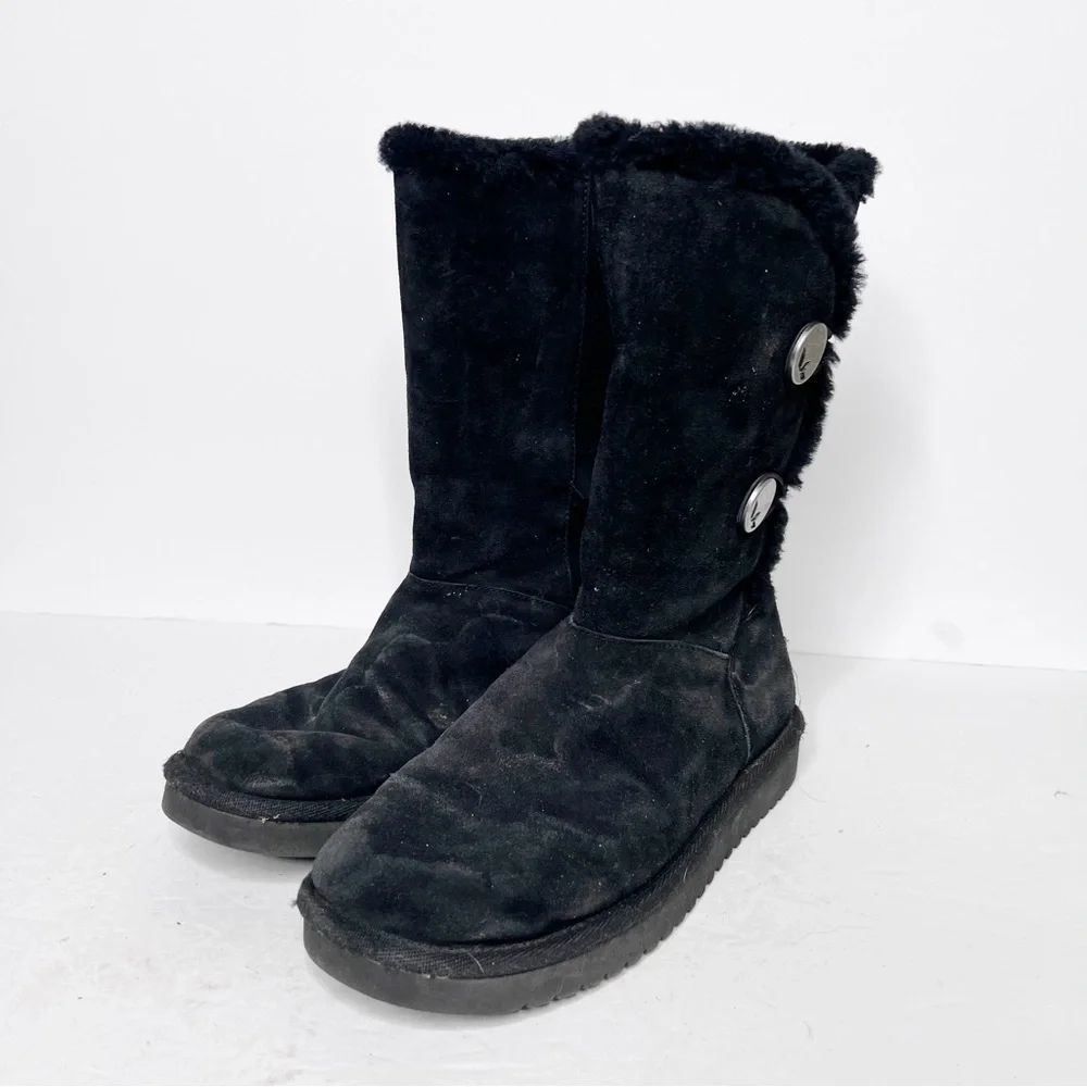 Koolaburra by Ugg Black Suede Winter Snow-boots Winter Size 7 Women’s